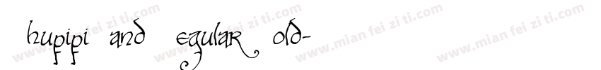 ZhupipiHand Regular Bold字体转换
